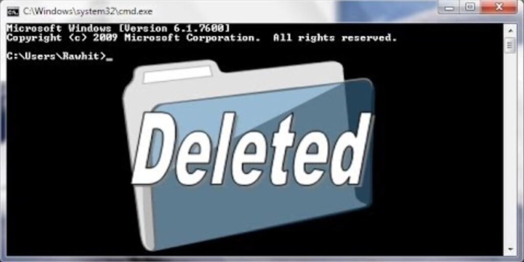 How to delete files and folders from CMD in Windows