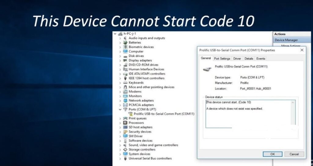 How to fix error code 10 in Windows XP when using a USB device